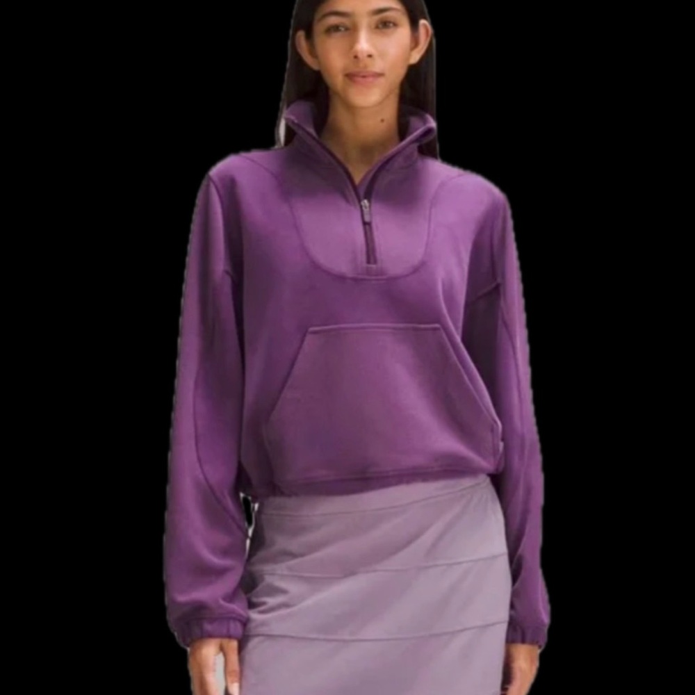 Lululemon NWT- brushed softstreme ribbed half zip